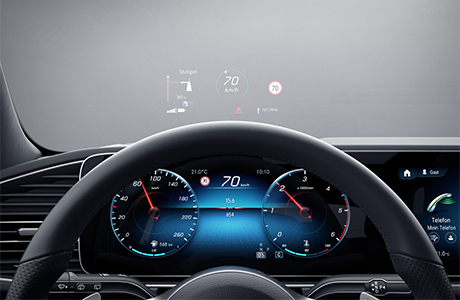 2020款 GLE 350 4MATIC 豪華型(圖10) 雙 12.3 英寸高清顯示屏搭配平視顯示