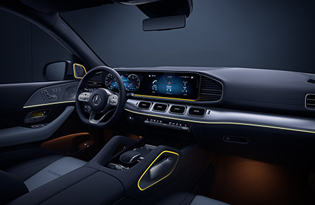2020款 GLE 350 4MATIC 豪華型(圖13) 64色環境氛圍照(zhào)明系統