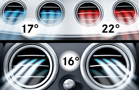 2020款 GLE 350 4MATIC 豪華型(圖17) 多區域智能空調 (THERMOTRONIC)